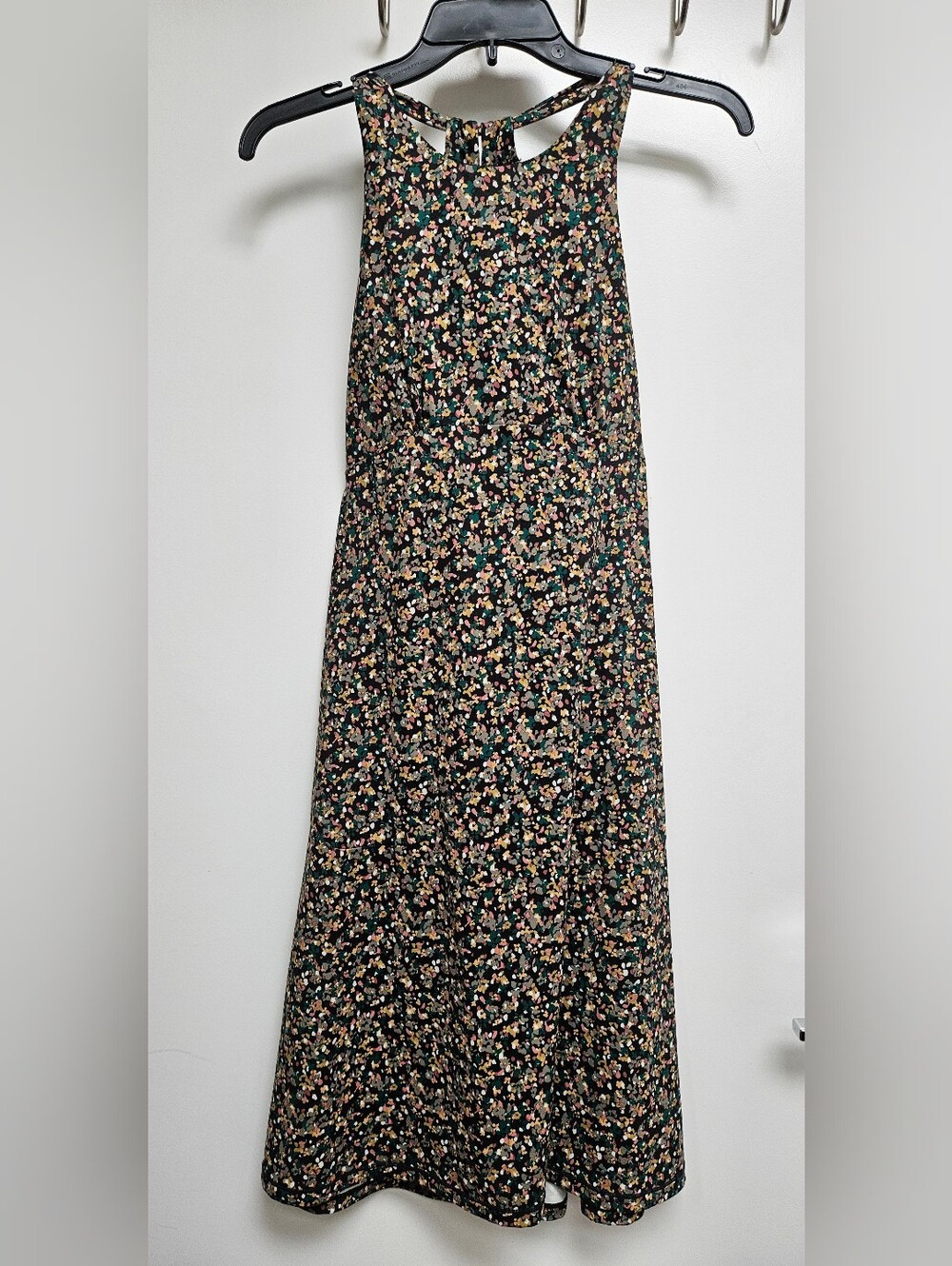 prAna Jewel Lake High Neck Floral Active Summer Dress with Built-In Bra, XS